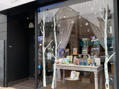 The Bookhouse Broughty Ferry - Caterpillars CANNOT FLY! in window